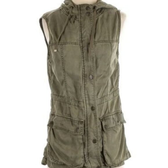 Army Green Cargo Vest - Picture 1 of 4